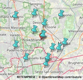 Mappa Viale della Repubblica, 20853 Muggiò MB, Italia (3.675)