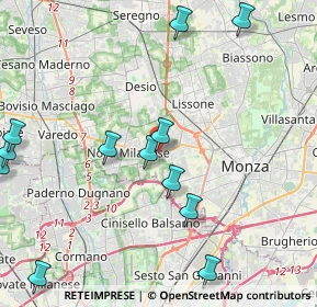 Mappa Viale della Repubblica, 20853 Muggiò MB, Italia (5.38615)