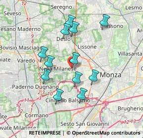 Mappa Viale della Repubblica, 20853 Muggiò MB, Italia (3.23833)