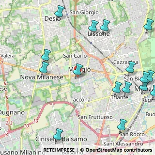 Mappa Via della Ricostruzione, 20053 Muggiò MB, Italia (3.01313)