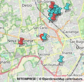 Mappa Via della Ricostruzione, 20053 Muggiò MB, Italia (2.31733)