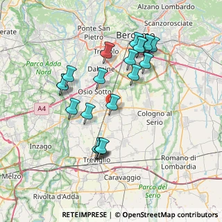 Mappa Viale Friuli, 24049 Verdello BG, Italia (7.255)