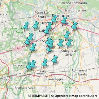 Mappa Viale Friuli, 24049 Verdello BG, Italia (6.5615)