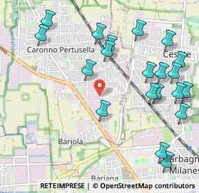 Mappa Vicolo Sant'Ambrogio, 21042 Caronno Pertusella VA, Italia (1.2395)