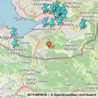 Mappa SP13, 34015 Muggia TS, Italia (2.897)