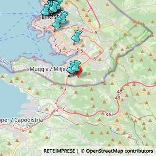 Mappa Località Caresana, 34015 Muggia TS, Italia (6.0585)