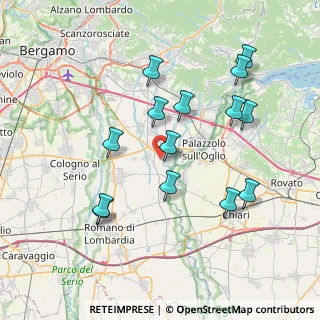Mappa Via Mornico, 24050 Palosco BG, Italia (7.64857)