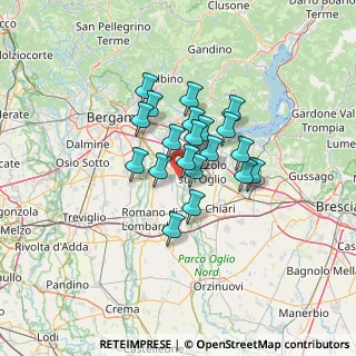 Mappa Via per Mornico, 24050 Palosco BG, Italia (8.952)