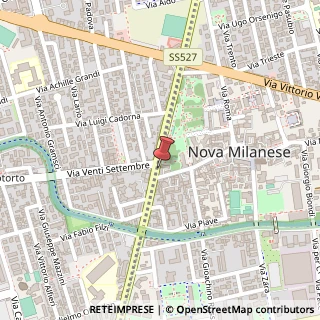 Mappa Via Giuseppe Garibaldi, 3, 20834 Nova Milanese, Monza e Brianza (Lombardia)