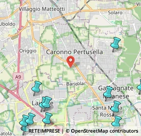 Mappa Via Milano, 21042 Caronno Pertusella VA, Italia (3.50462)