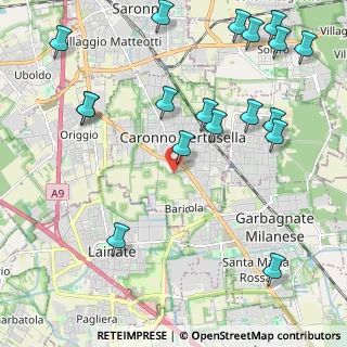 Mappa Via Milano, 21042 Caronno Pertusella VA, Italia (2.69056)