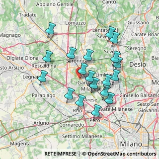 Mappa Via Milano, 21042 Caronno Pertusella VA, Italia (6.5475)