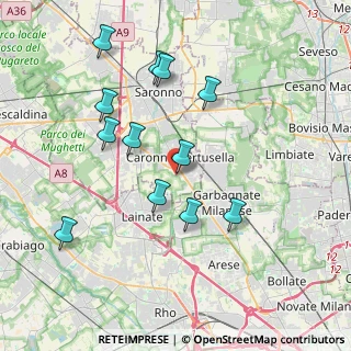 Mappa Via Milano, 21042 Caronno Pertusella VA, Italia (3.77417)