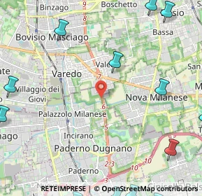 Mappa H5QF+G8, 20037 Paderno Dugnano MI, Italia (3.735)