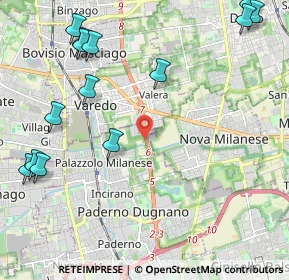 Mappa H5QF+G8, 20037 Paderno Dugnano MI, Italia (2.86286)