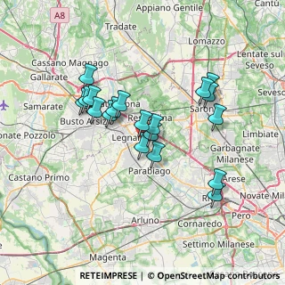 Mappa 20028 Legnano MI, Italia (6.15211)