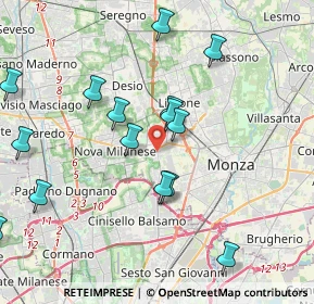 Mappa 20835 Muggiò MB, Italia (5.3945)