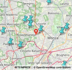 Mappa 20835 Muggiò MB, Italia (5.94133)