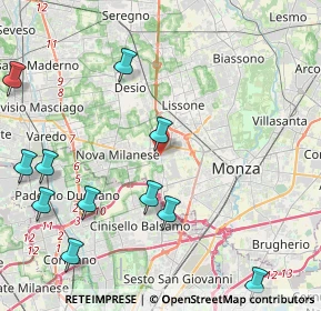 Mappa 20835 Muggiò MB, Italia (5.67167)