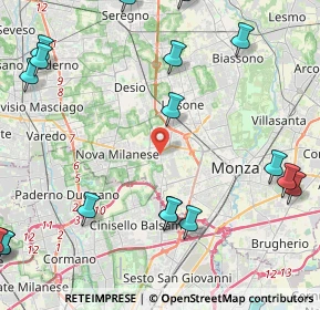 Mappa 20835 Muggiò MB, Italia (6.4585)