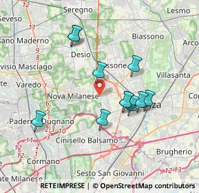 Mappa 20835 Muggiò MB, Italia (3.21)