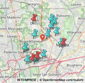 Mappa 20835 Muggiò MB, Italia (3.37294)
