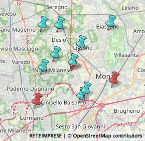 Mappa 20835 Muggiò MB, Italia (3.67364)