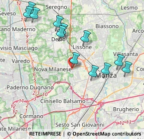 Mappa 20835 Muggiò MB, Italia (4.29417)