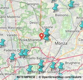 Mappa 20835 Muggiò MB, Italia (6.6185)