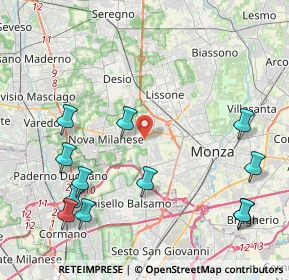 Mappa 20835 Muggiò MB, Italia (5.15583)