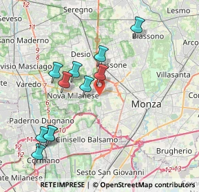 Mappa 20835 Muggiò MB, Italia (3.97727)