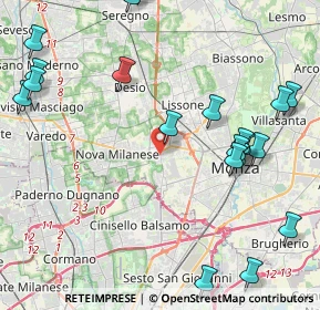 Mappa 20835 Muggiò MB, Italia (5.352)