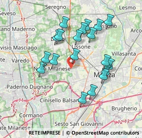 Mappa 20835 Muggiò MB, Italia (3.49421)