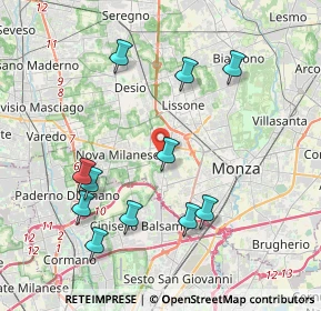 Mappa 20835 Muggiò MB, Italia (4.14545)