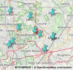Mappa 20835 Muggiò MB, Italia (4.07455)