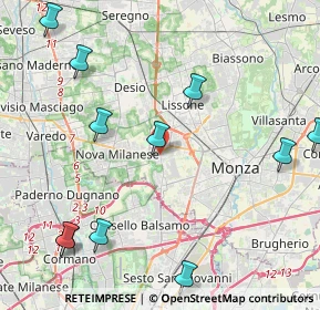 Mappa 20835 Muggiò MB, Italia (5.37455)