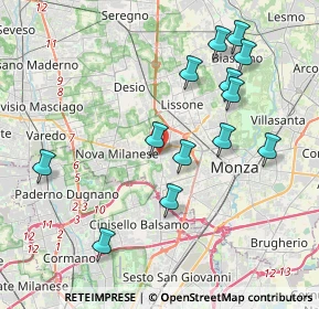 Mappa 20835 Muggiò MB, Italia (4.05462)