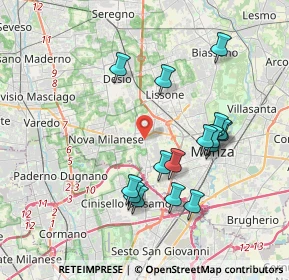 Mappa 20835 Muggiò MB, Italia (3.6625)