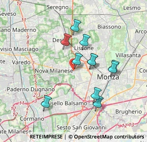 Mappa 20835 Muggiò MB, Italia (3.12)