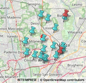 Mappa 20835 Muggiò MB, Italia (3.515)