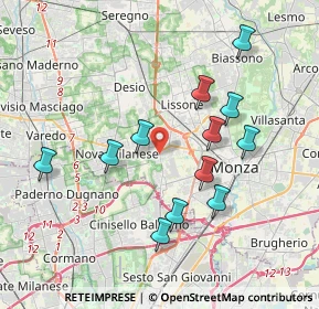 Mappa 20835 Muggiò MB, Italia (3.655)