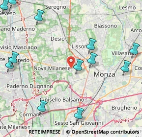 Mappa 20835 Muggiò MB, Italia (5.68917)