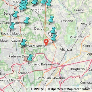 Mappa 20835 Muggiò MB, Italia (6.351)