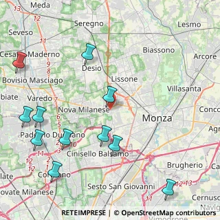 Mappa 20835 Muggiò MB, Italia (5.67167)