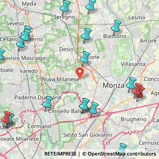 Mappa 20835 Muggiò MB, Italia (6.4585)