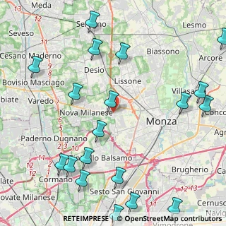 Mappa 20835 Muggiò MB, Italia (5.926)