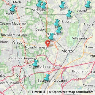 Mappa 20835 Muggiò MB, Italia (5.79091)