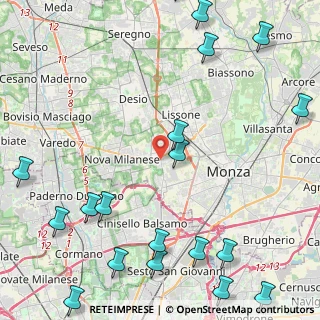 Mappa 20835 Muggiò MB, Italia (6.614)