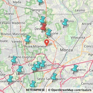 Mappa 20835 Muggiò MB, Italia (5.704)