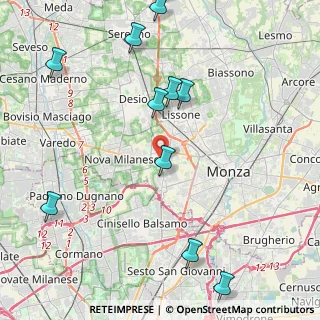 Mappa 20835 Muggiò MB, Italia (5.36091)